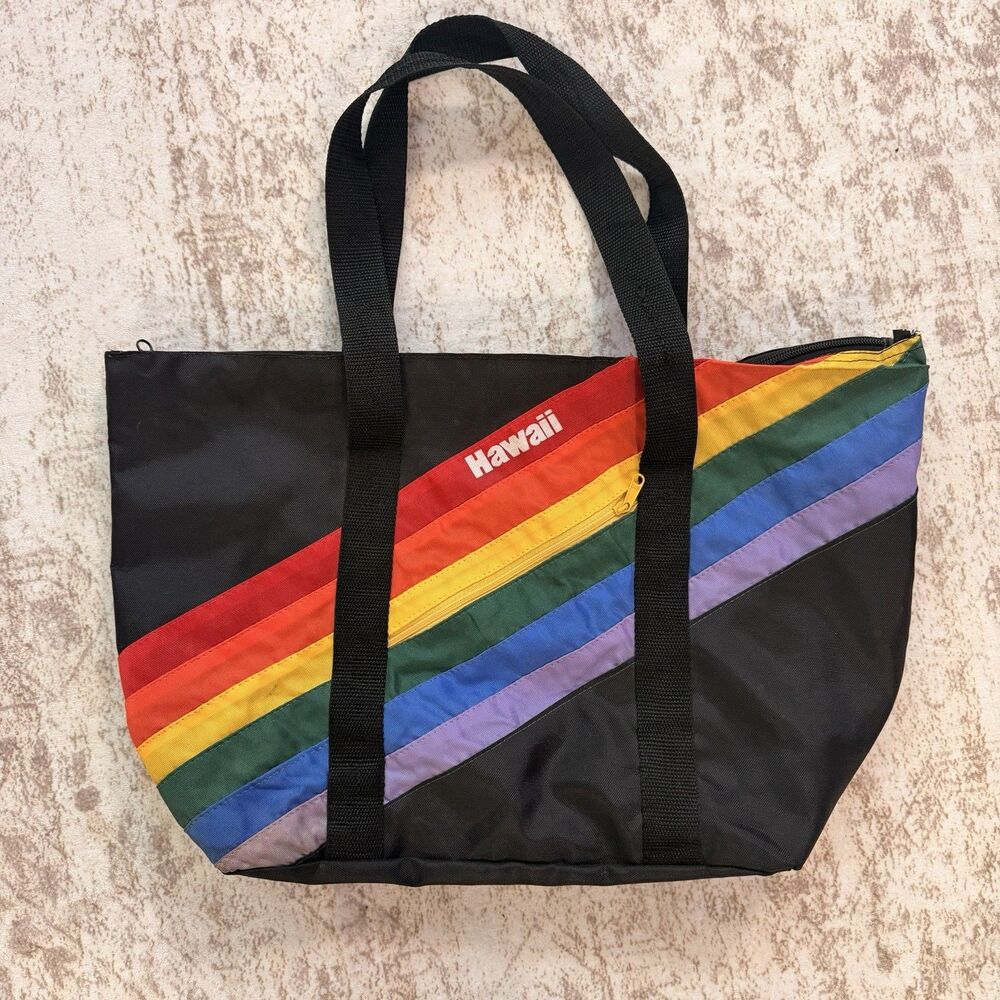 Vintage 1980s Hawaii Nylon Tote Bag